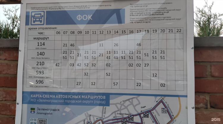 141 автобус зеленоградск калининград расписание