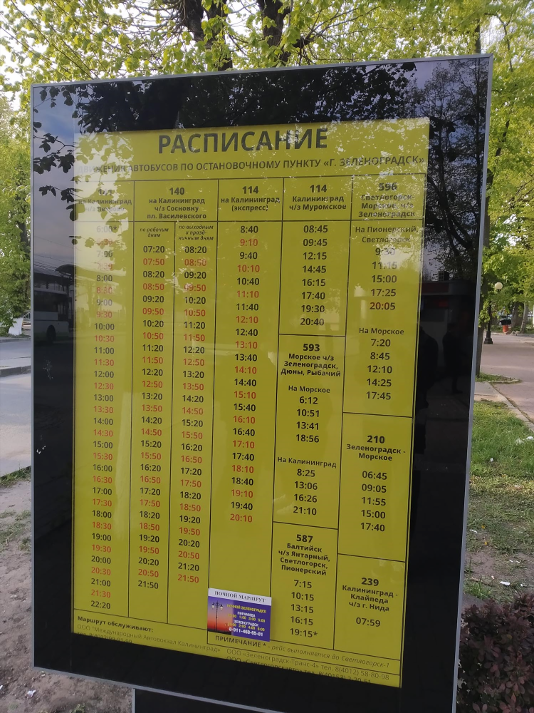 Зеленоградск калининград южный расписание электричек